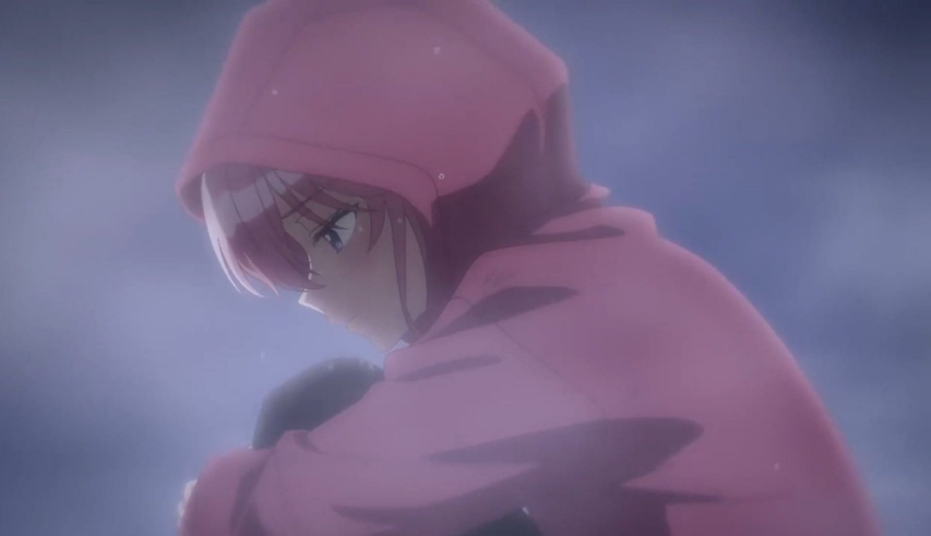 Ouka, as seen troubled (Image via Doga Kobo)